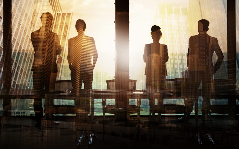 Business Partners Looking To The Future
