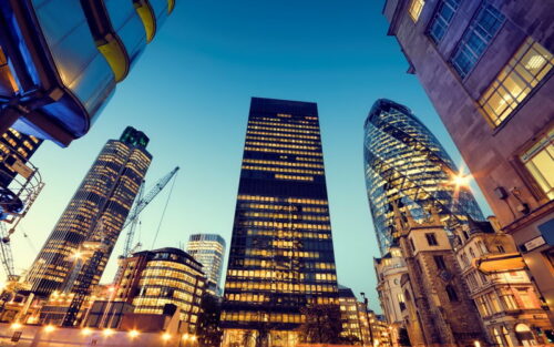 Gherkin & office buildings