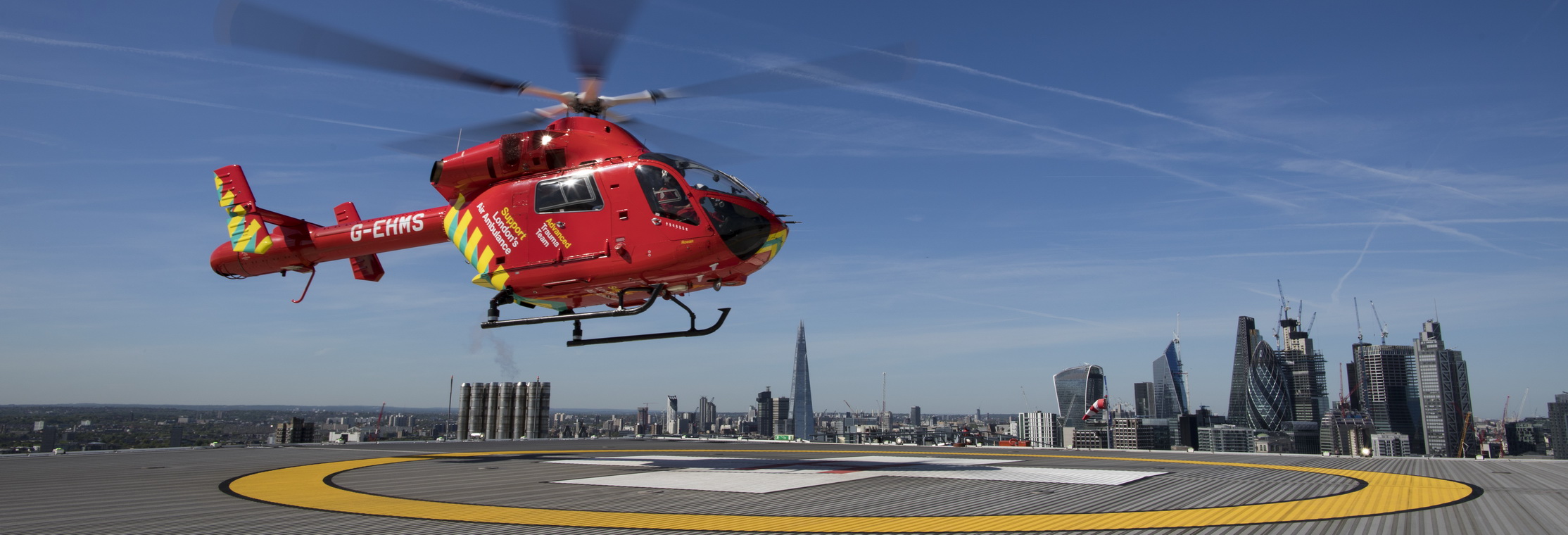 London's Air Ambulance. London. Photograph By David Levene. 14/5/18