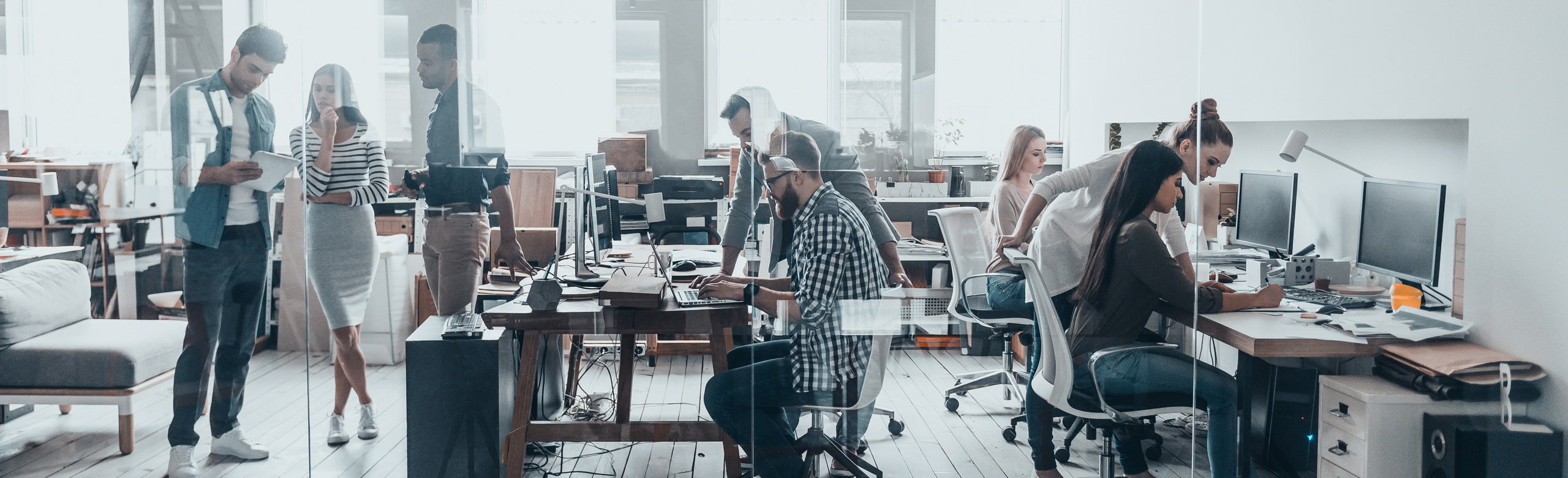 People in office header