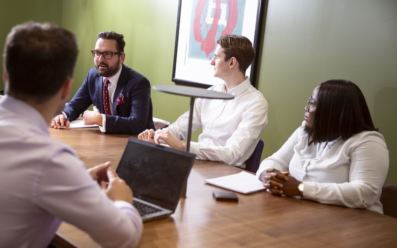 Meeting With Clients In A Blick Rothenberg Meeting Room