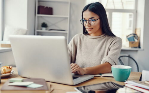 Woman Working From Home