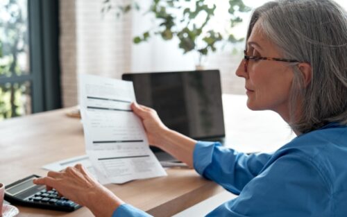 Lady planning pension