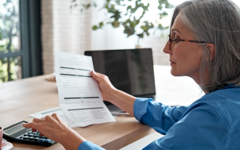 Lady planning pension