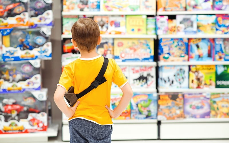 Boy In Toy Shop