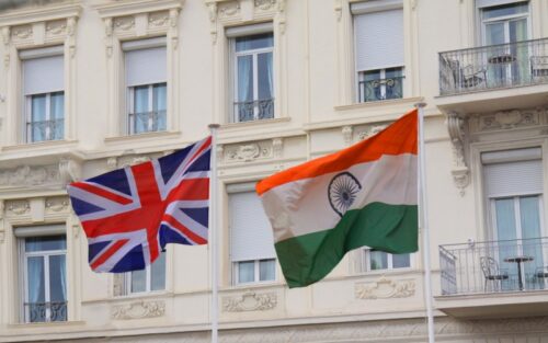 UK India flag