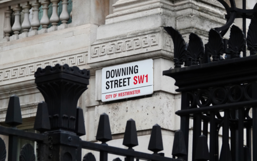 Downing street sign