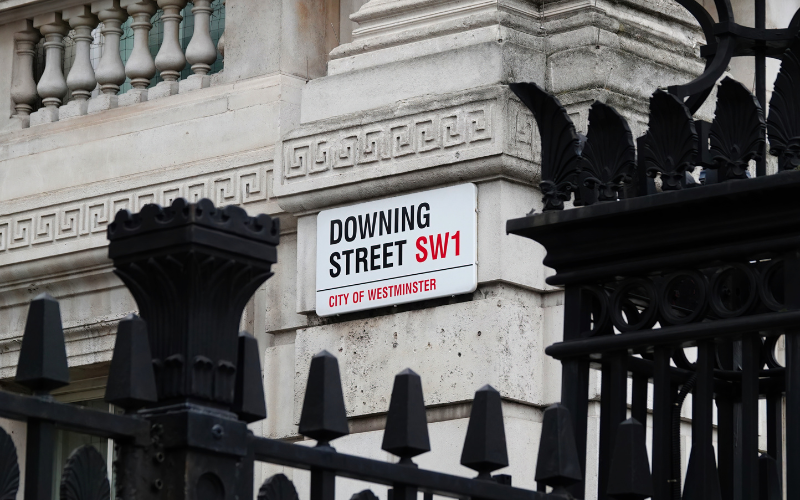 Downing street sign